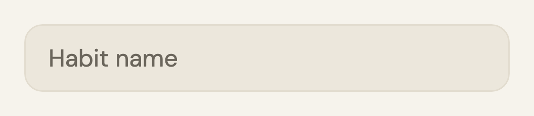Text Field preview