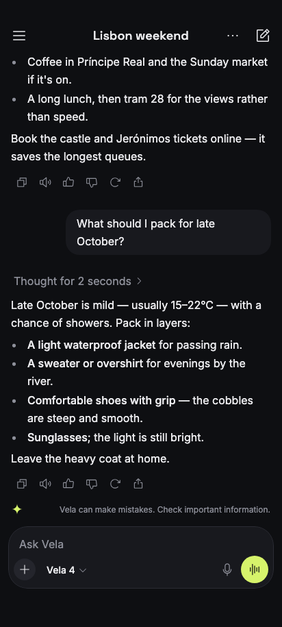 Chat preview